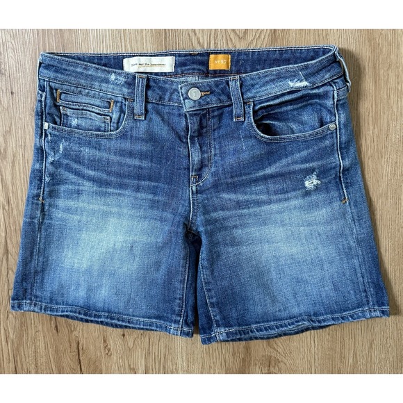 Anthropologie Pilcro And The Letterpress Women's Jean Denim Shorts Size 27 - Picture 1 of 9